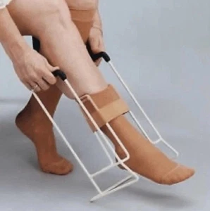 JOBTS Metal Stocking Donner~Sock Aid Tool To Put on Compression Socks - Picture 1 of 10