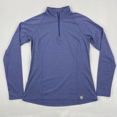 Sudadera cooperativa REI para mujer azul medio manga larga 1/4 cremallera pulóver capa base Foto 1 de 4