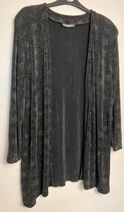 Windsmoor schwarz Regenbogen Glitzer Glitzer Kimono Jacke Top Gr UK 16 18 - Bild 1 von 4