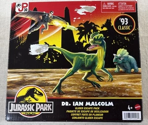 Jurassic Park 93 Classic Dr. Ian Malcolm Glider Escape Pack Mattel JP30 Neu - Bild 1 von 7