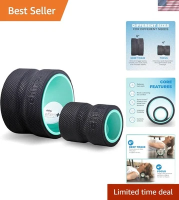 Paquete de 2 rodillos de espuma duraderos - alivio de espalda y cuello con cuidado muscular efectivo Foto 1 de 4