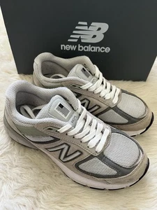 New Balance 990v5 Trainers Grey Sneakers Made In USA Size UK 5.5 / EUR 39 W Box - Picture 1 of 9