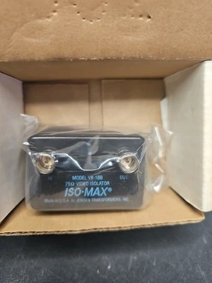 Jensen Transformers VB-1BB ISO-MAX Composite Video Isolator w/BNC Connectors - Image 1 of 3