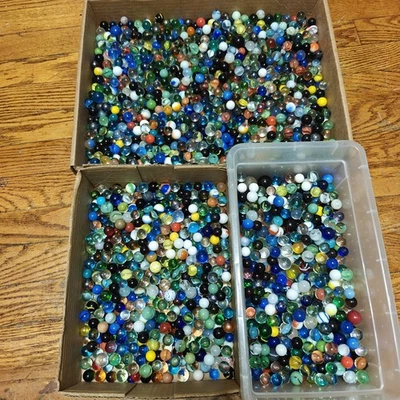 Gran Lote De Canicas - 20 Libras Libras Lote Mixto Patrimonio Encontrado  Foto 1 de 4