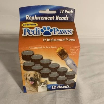 Cabezales de repuesto para amoladora de uñas PediPaws - Paquete de 12 nuevos Foto 1 de 4