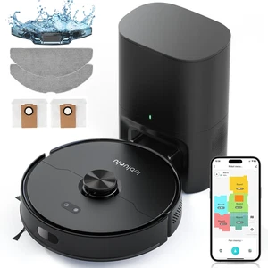 L15 Max Robot Vacuum Mop Combo 5500Pa Robot Vacuum Auto-Charging 5 Maps 24 No-Go - Picture 1 of 13