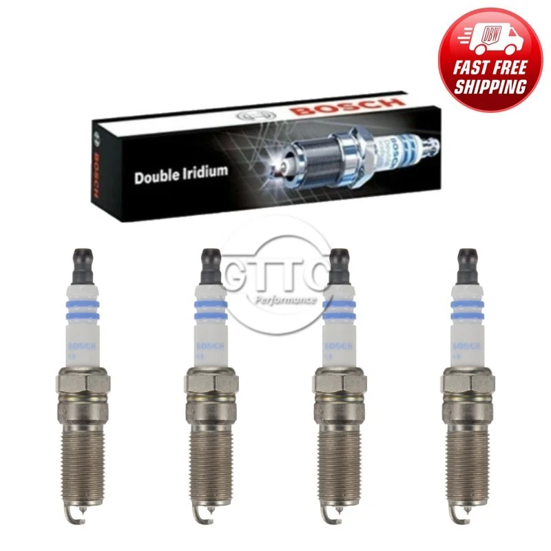 Vela de ignição de irídio dupla BOSCH genuína 4 peças para Ford/Lincoln/Mazda/ Mercury L4 - Imagem 1 de 4