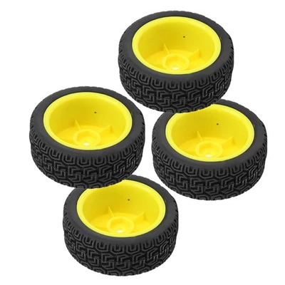 4Pcs 1/10 RC Flache Auto Reifen Reifen Zubehör Für HSP / HPI High Speed RC Auto - Bild 1 von 4