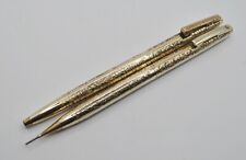 Vintage Sheaffer Imperial 12K Grapes & Leave Ballpoint Pen Mechanical Pencil USA