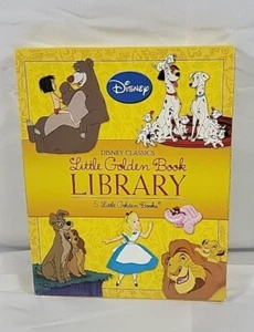 Little Golden Books Library Set Disney Classics 5 Hard Cover Based on Movies - Picture 1 of 8