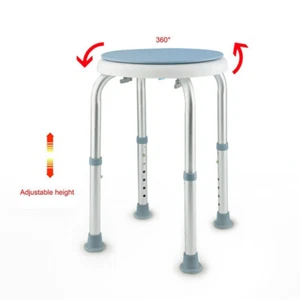 Shower Stool Bathing Chair with Rotating Seat Shower Chair for Elderly Disabled - Picture 1 of 13