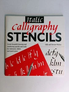 Italic Calligraphy Stencils by Sally and Stewart Walton 1992 paperback - Picture 1 of 10