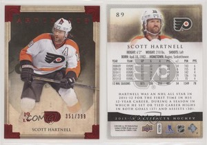 2013-14 Upper Deck Artifacts Ruby /399 Scott Hartnell #89