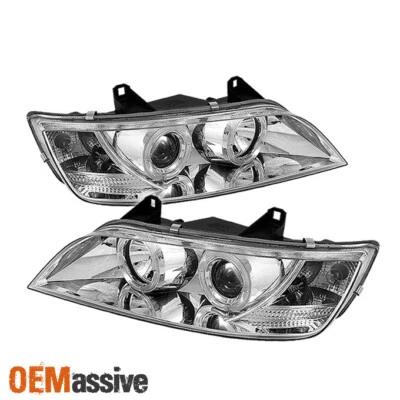 Fits 96-02 BMW Z3 Roadster M Coupe Clear Dual Halo Projector LED Headlights Lamp - Image 1 of 2