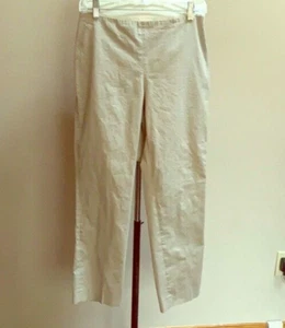 Michael Kors Ankle Pants Women's 6 Tan Khaki Cotton Stretch Tapered Preppy - Picture 1 of 3