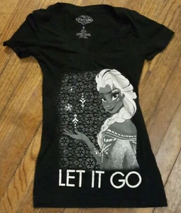 Camiseta Top Disney Frozen Niñas Cuello en V Mangas Cortas Gráfico Talla Pequeña - Imagen 1 de 3
