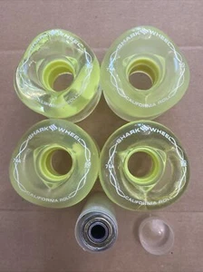 Shark Wheels & Bearings Longboard skateboard 60mm 78a Clear Color - Picture 1 of 4