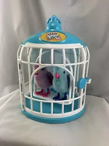 Little Live Pets Bird Cage With (3) Interactive Talking Parakeets - Picture 1 of 7