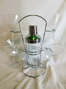 Juego de artículos para beber de vidrio Martini de 7 piezas mesa Hampton Forge paquete de regalo nuevo - Imagen 1 de 12