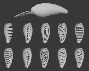 wLure Hard Plastic 3D Stencil Fishing Lure Crankbait Blank Body UPC255 - Imagen 1 de 7