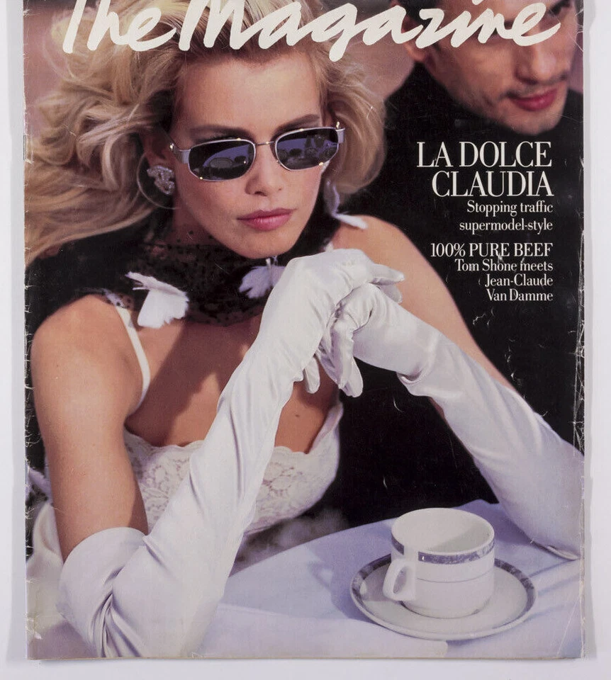Claudia Schiffer Ralph Steadman Jean Claude Van Damme SUNDAY TIMES MAGAZINE 90's - Image 1 of 1