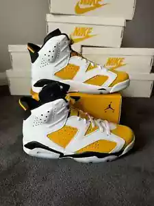 NIKE AIR JORDAN 6 RETRO 'YELLOW OCHRE' - SIZE 12 MENS US - BNIB - DEADSTOCK - Picture 1 of 8