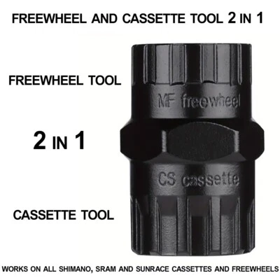 Freewheel and Cassette 2 in 1 Tool - Shimano and SRAM Freewheels and Cassettes - Image 1 of 4