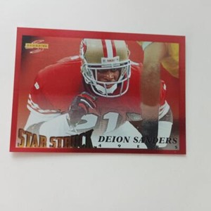 1995 Score Star Struck Red Siege Deion Sanders #217 HOF