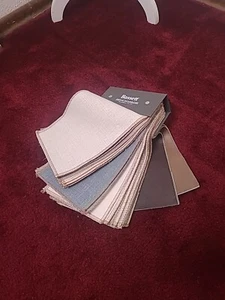 47 Bassett Fabric & Leather Upholstery Samples Crafts Sewing 6X10" Remnant Book - Picture 1 of 13