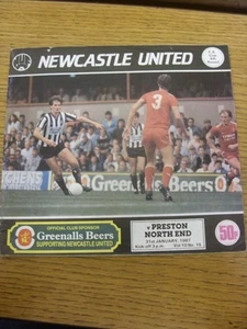 31/01/1987 Newcastle United v Preston North End [FA Cup] (crease, Small Nicks To - Picture 1 of 1