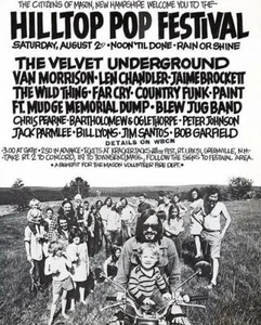 The Velvet Underground - Van Morrison - Hilltop Pop Festival 1969 Magnet - Picture 1 of 2