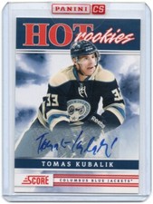 2011-12 Score Signatures Hot Rookies #507 Tomas Kubalik RC Auto Blue Jackets