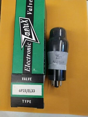 EL33 / 6P25 ZAERIX Nos TUBE ELECTRONIQUE YEARS 60/70 (CavI0)