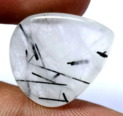 21.75 Ct Natural Inside Black Rutilated Top Best Quality Gemstone - Image 1 of 4