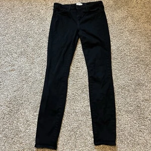 L'agence Jeans Größe 31 schwarz dünne Passform Hochhaus Stretch Denim Designer - Bild 1 von 8