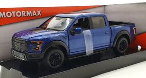 Motormax 1/24 Scale Diecast 79344 - 2017 Ford F-150 Raptor - Blue