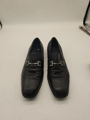 Cole Haan Black Leather Loafer Driving Shoes w/Silver Buckle Men's size 9M - Image 1 of 4