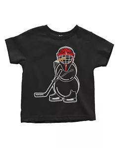 Camiseta de hockey muñeco de nieve niño pequeño diversión deportes de invierno equipo regalo - Imagen 1 de 2