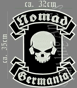 Nomad Germania- Rückenaufnäher Patch. - Imagen 1 de 1