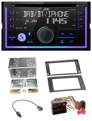 JVC MP3 USB 2DIN DAB Bluetooth CD Autoradio für Ford Fusion Transit Kuga 05-12 s - Bild 1 von 4