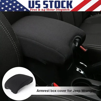 Cubierta de consola central reposabrazos almohadilla para Jeep Wrangler JK JKU 2011-2018 neopreno Foto 1 de 4