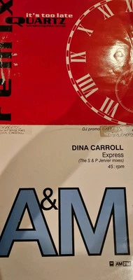 Dina Carroll - 2x  12' Vinyl Singles - Express Promo, It's Too Late Remix Quartz - Image 1 of 3