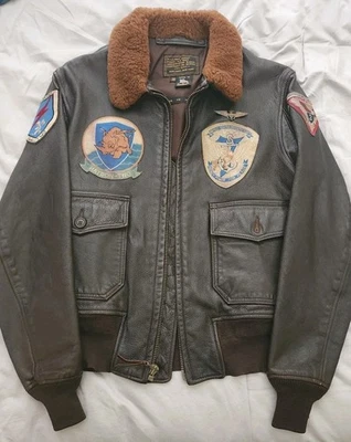 Cockpit USA Vintage G1 Flight Jacket & WW2 Naval Wing Silver, Size 38, Mint - Image 1 of 4