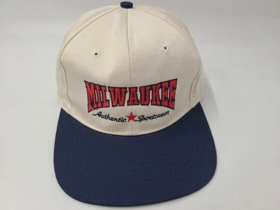 De colección Milwaukee Auténtica Ropa Deportiva Paraíso Correa Ajustable Gorra Hombres Foto 1 de 4