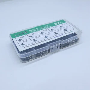 200PCS Tactile Push Button Switches 10 Sizes 6x6mm 4.3-13mm 20pcs Each - Picture 1 of 6