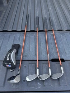 US Kids Golf USKG 5 Club RH Set of 4 UL-24 Composite Steel 29" - 33" Lengths - Picture 1 of 12