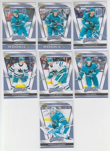 2025/26 UD MVP San Jose Sharks Team Set w/RCs (7 cards) Cagnoni RC Lund RC + - Bild 1 von 2