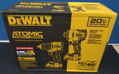 DEWALT DCK225D2 ATOMIC 20V MAX Kit combinado compacto de impacto y taladro/atornillador sin escobillas Foto 1 de 4