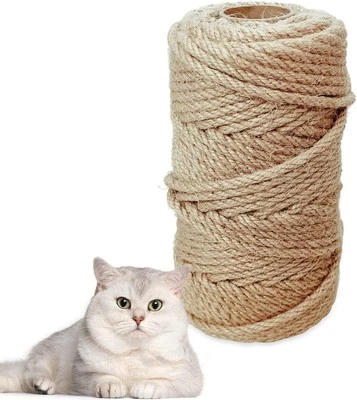 anshuke Sisalseil Kratzbaum 6mm 50m Hanfseil Katzenbaum Zubehör Naturfaser