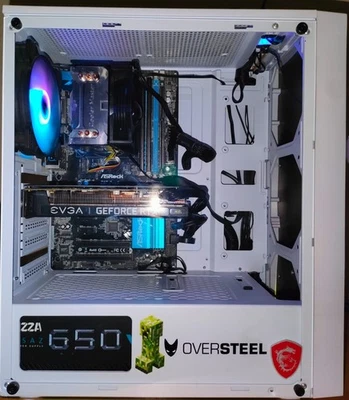 Pc fisso Cpu intel I5 K ram 16gb Rtx 3060ti alimentatore 650watt Bianco RGB - Immagine 1 di 4